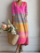 Bárbara™ | Vestido Boho Longo de Riscas Coloridas - Vestido | Benedita Lisboa