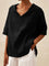 Beatriz™ | Blusa de Linho V com Corte Clássico, Leve e Confortável - | Benedita Lisboa