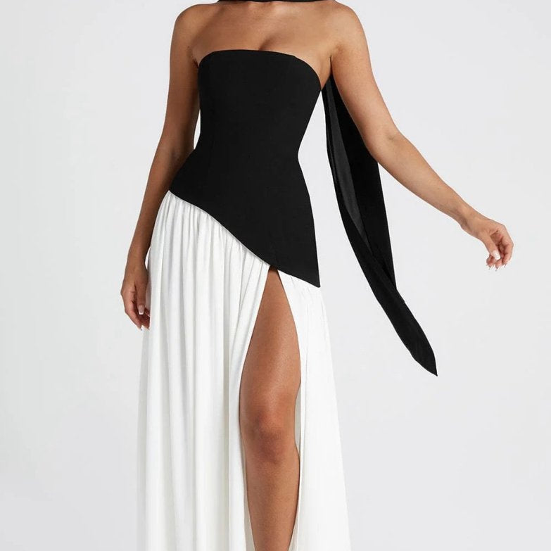 Beatriz™ | Vestido Longo com Corte Sofisticado - | Benedita Lisboa