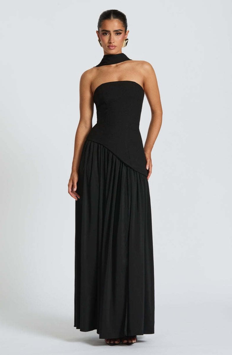 Beatriz™ | Vestido Longo com Corte Sofisticado - | Benedita Lisboa