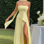 Beatriz™ | Vestido Longo com Corte Sofisticado - | Benedita Lisboa