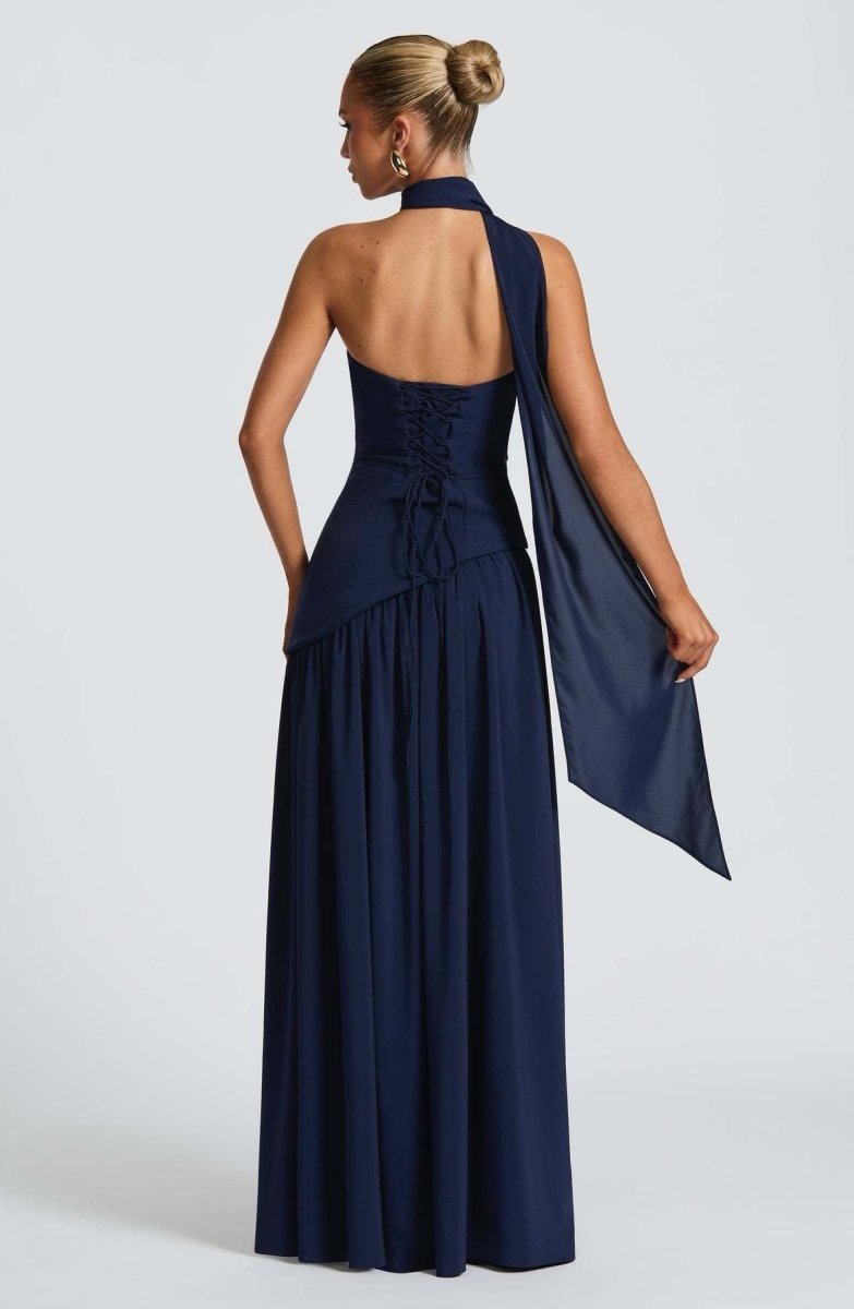 Beatriz™ | Vestido Longo com Corte Sofisticado - | Benedita Lisboa