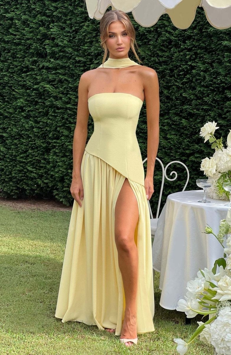 Beatriz™ | Vestido Longo com Corte Sofisticado - | Benedita Lisboa
