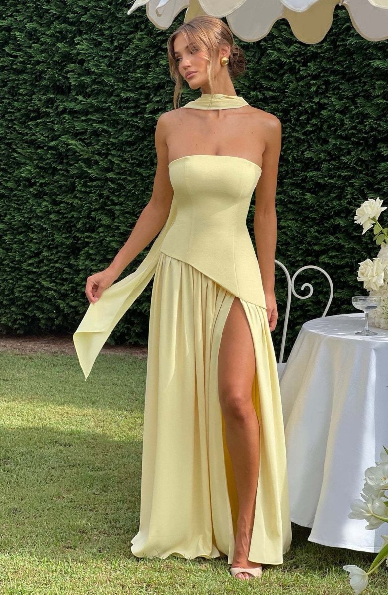 Beatriz™ | Vestido Longo com Corte Sofisticado - | Benedita Lisboa