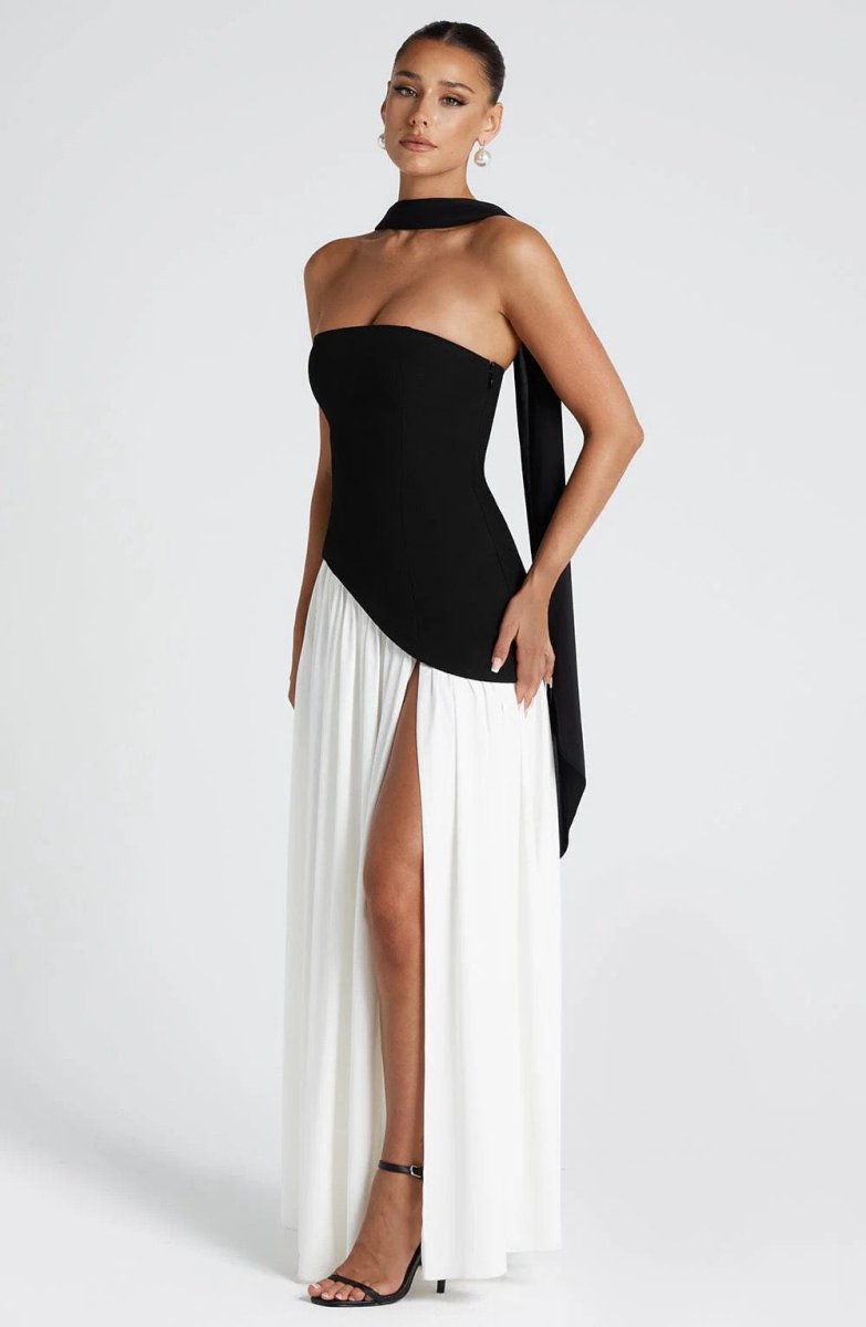 Beatriz™ | Vestido Longo com Corte Sofisticado - | Benedita Lisboa