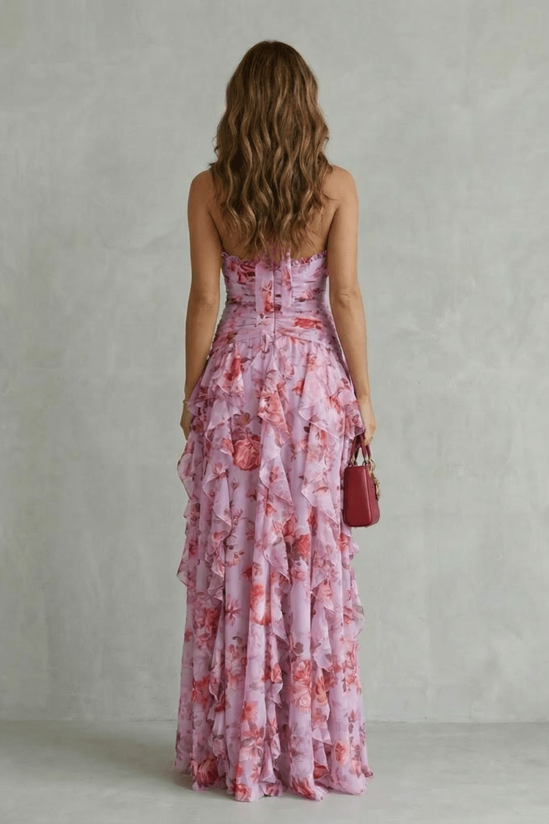Bela™ | Vestido Super Elegante, com um Design Floral Romântico e Femino - Maxi Dresses | Benedita Lisboa