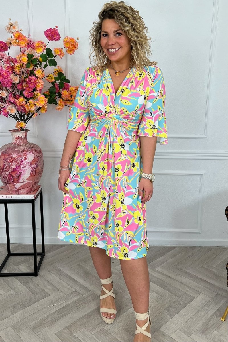 Belizanda™ | Vestido Elegante Floral - | Benedita Lisboa