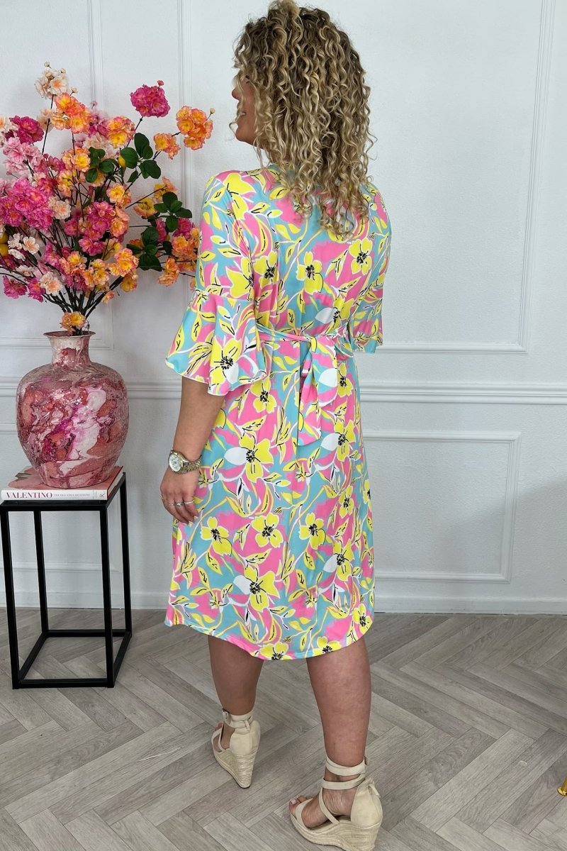 Belizanda™ | Vestido Elegante Floral - | Benedita Lisboa