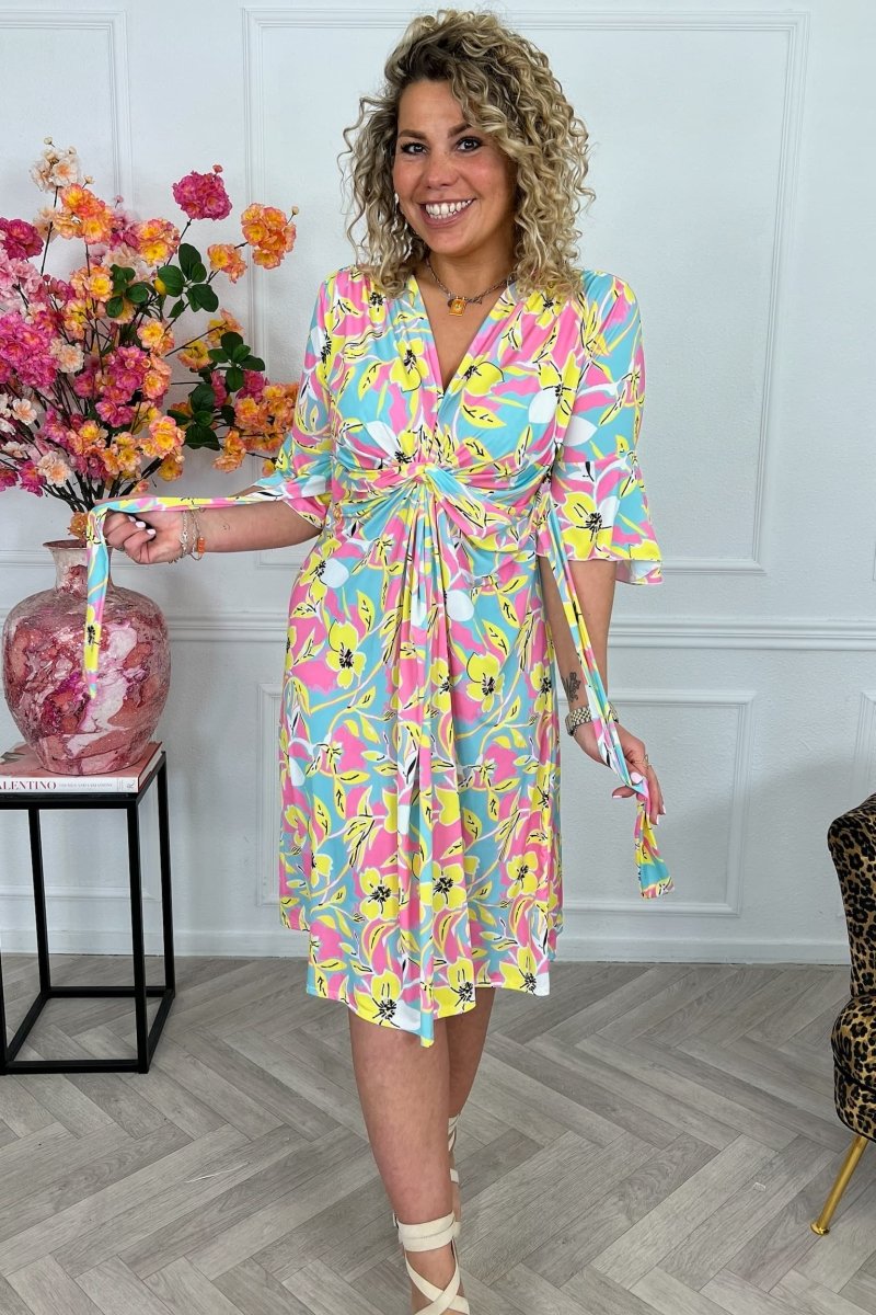Belizanda™ | Vestido Elegante Floral - | Benedita Lisboa
