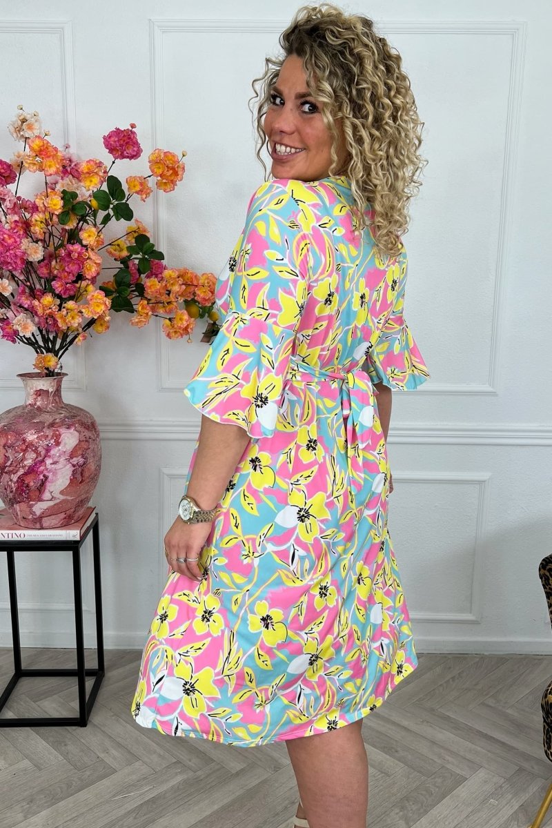 Belizanda™ | Vestido Elegante Floral - | Benedita Lisboa