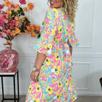 Belizanda™ | Vestido Elegante Floral - | Benedita Lisboa