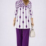 Bianca™ | Conjunto de 3 Peças Roxo e Branco - | Benedita Lisboa