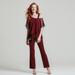 Bianca™ | Elegância Atemporal em Conjunto com Ombros à Mostra - | Benedita Lisboa