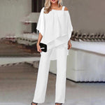 Bianca™ | Elegância Atemporal em Conjunto com Ombros à Mostra - | Benedita Lisboa