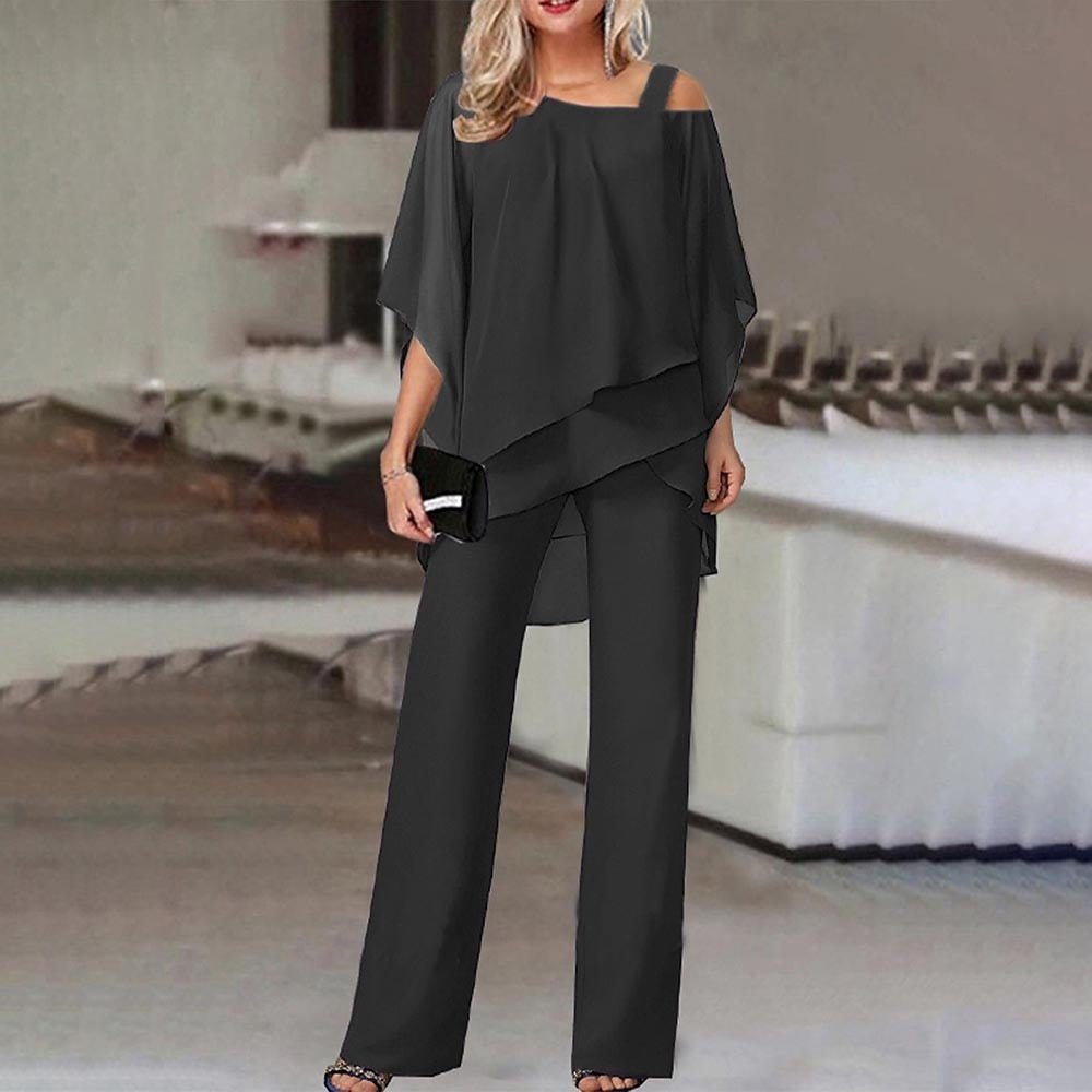 Bianca™ | Elegância Atemporal em Conjunto com Ombros à Mostra - | Benedita Lisboa