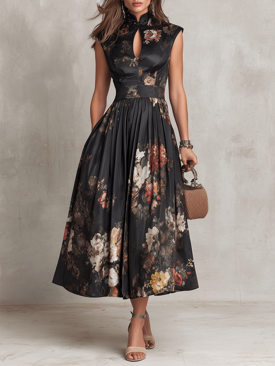 Bianca™ | Vestido Midi Floral, Super Elegante e Confortável - | Benedita Lisboa