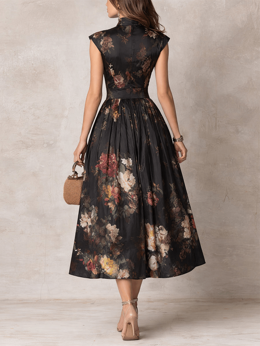 Bianca™ | Vestido Midi Floral, Super Elegante e Confortável - | Benedita Lisboa