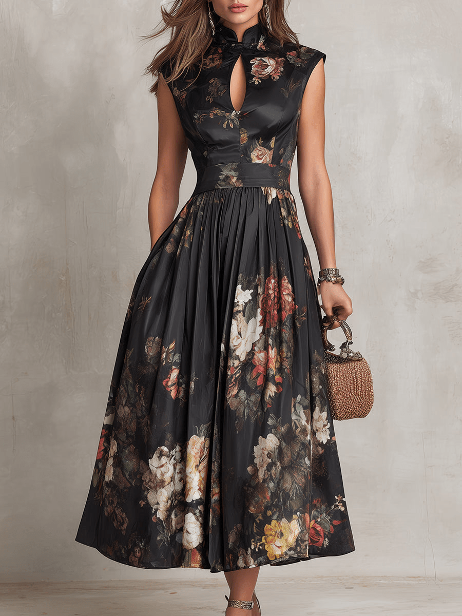 Bianca™ | Vestido Midi Floral, Super Elegante e Confortável - | Benedita Lisboa