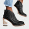 Botas de couro bordadas - | Benedita Lisboa