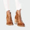 Botas de couro bordadas - | Benedita Lisboa