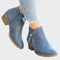 Botas de couro ortopédicas premium com salto para o inverno - | Benedita Lisboa