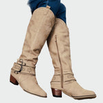 Botas de cowboy de couro retro - | Benedita Lisboa