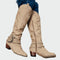 Botas de cowboy de couro retro - | Benedita Lisboa