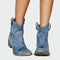 Botas de cowboy retro de tornozelo - | Benedita Lisboa