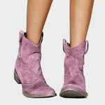 Botas de cowboy retro de tornozelo - | Benedita Lisboa