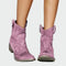 Botas de cowboy retro de tornozelo - | Benedita Lisboa