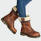 Botim de Inverno em Couro com Forro - | Benedita Lisboa