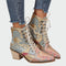 Botins de couro com flores - | Benedita Lisboa