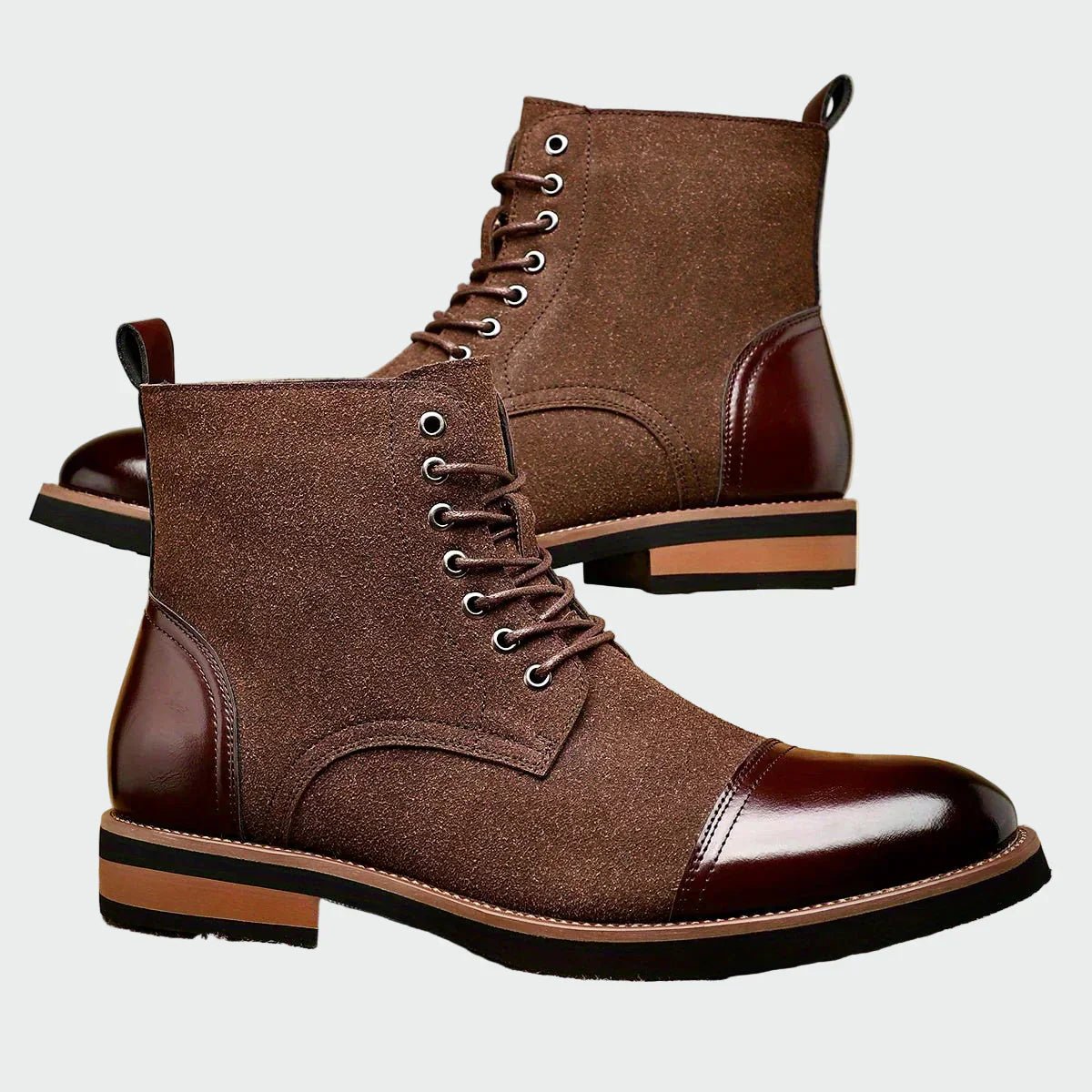 Botins de couro Oxford - | Benedita Lisboa