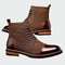 Botins de couro Oxford - | Benedita Lisboa