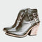 Botins de couro retro - | Benedita Lisboa