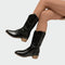 Botins de cowboy metálicos - | Benedita Lisboa