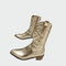 Botins de cowboy metálicos - | Benedita Lisboa