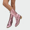 Botins de cowboy metálicos - | Benedita Lisboa