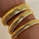 Bracelete canelada - | Benedita Lisboa