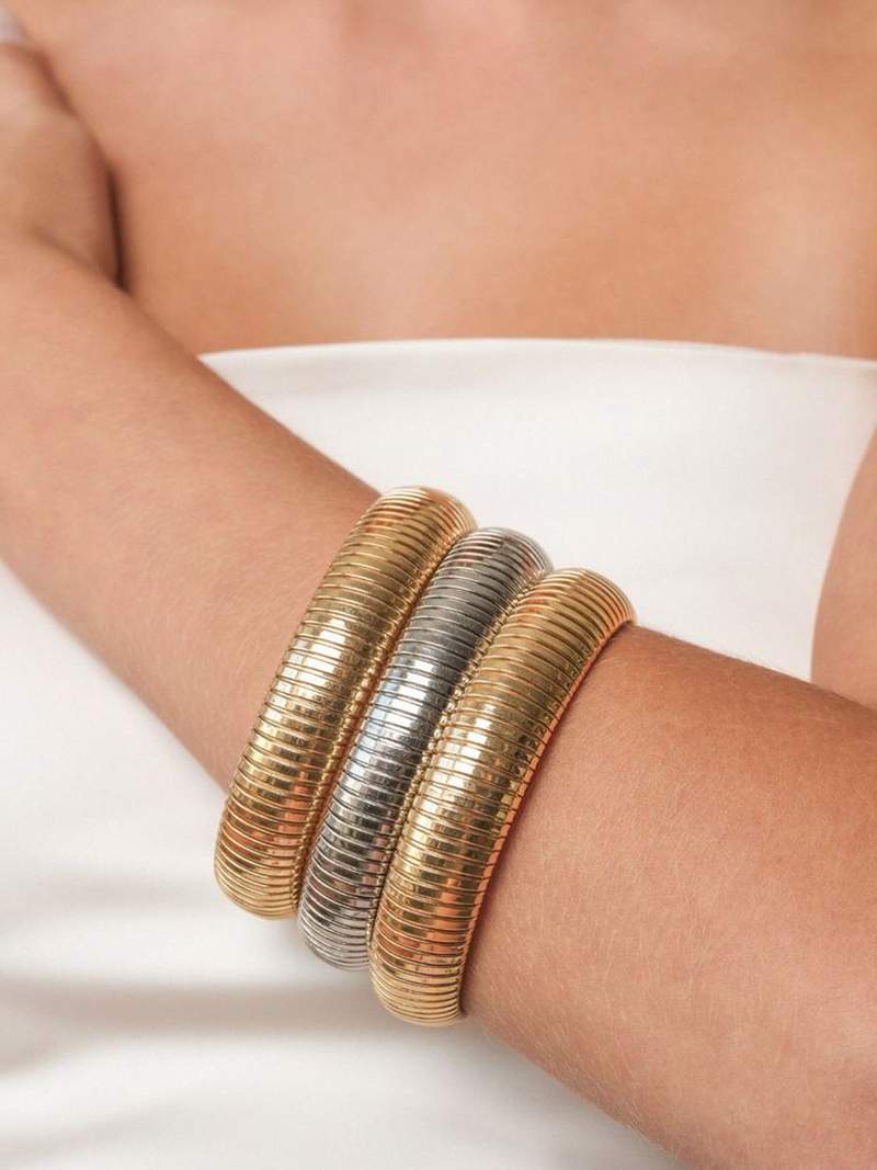 Bracelete canelada - | Benedita Lisboa