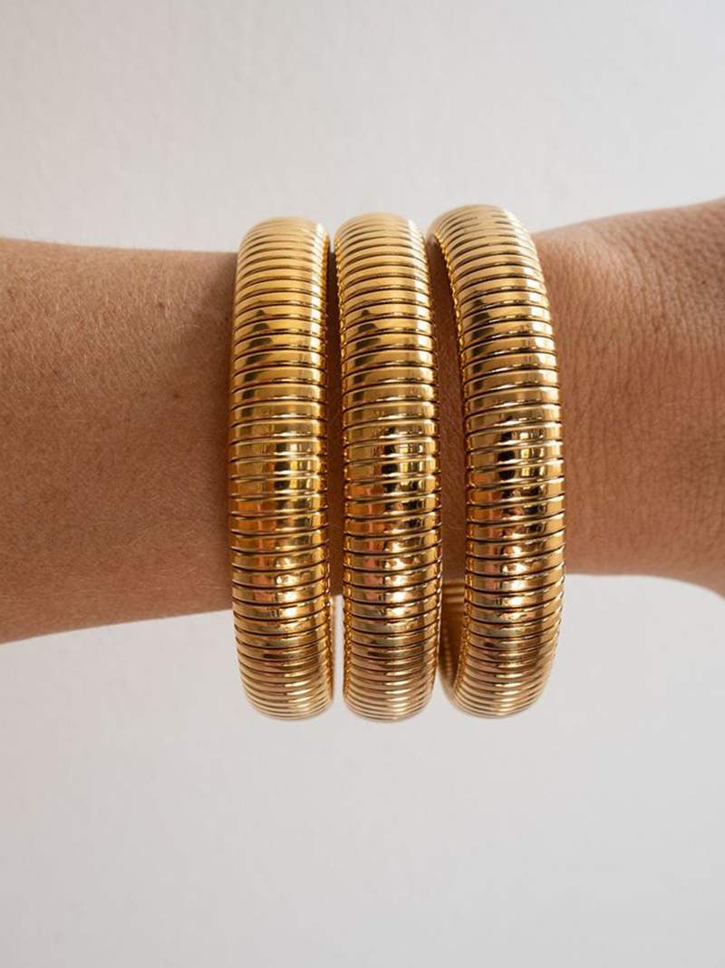 Bracelete canelada - | Benedita Lisboa