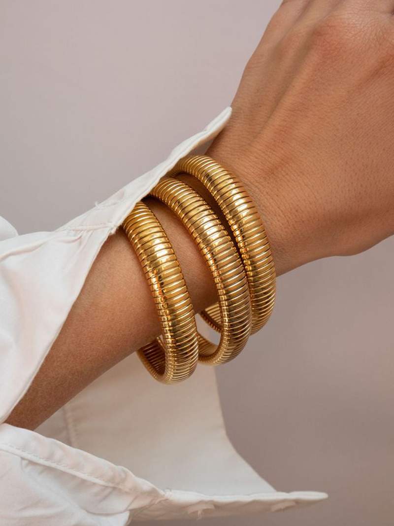 Bracelete canelada - | Benedita Lisboa