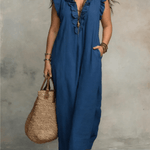 CAMÉLIA™ - VESTIDO MAXI DE VERÃO ELEGANTE - | Benedita Lisboa