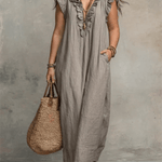 CAMÉLIA™ - VESTIDO MAXI DE VERÃO ELEGANTE - | Benedita Lisboa