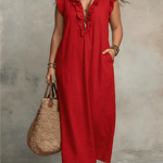 CAMÉLIA™ - VESTIDO MAXI DE VERÃO ELEGANTE - | Benedita Lisboa