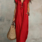 CAMÉLIA™ - VESTIDO MAXI DE VERÃO ELEGANTE - | Benedita Lisboa