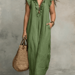 CAMÉLIA™ - VESTIDO MAXI DE VERÃO ELEGANTE - | Benedita Lisboa