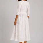 Camila™ | Vestido Bordado Flor de Cerejeira - | Benedita Lisboa