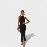 Camila™ | Vestido comprido com pregas - | Benedita Lisboa