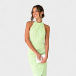 Camila™ | Vestido comprido com pregas - | Benedita Lisboa